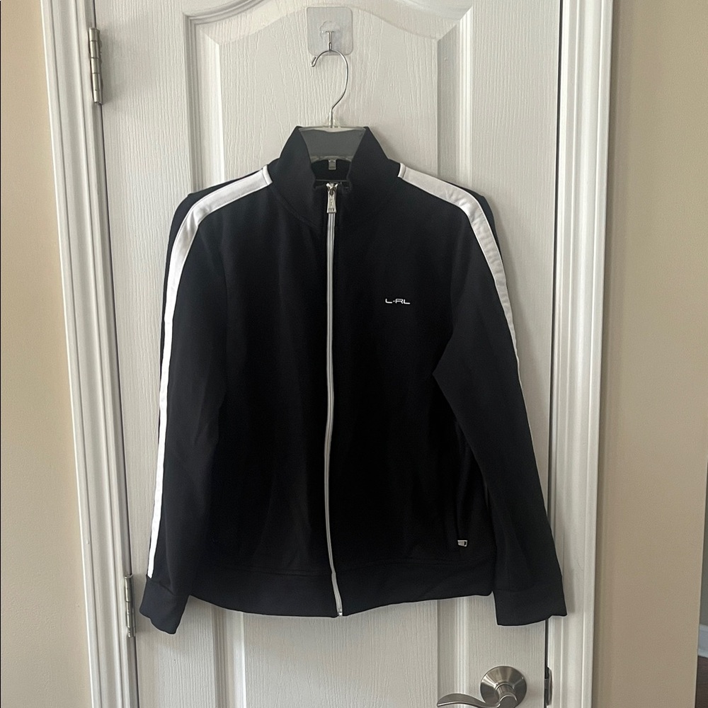 Ralph Lauren Black and White Zip-Up Jacket